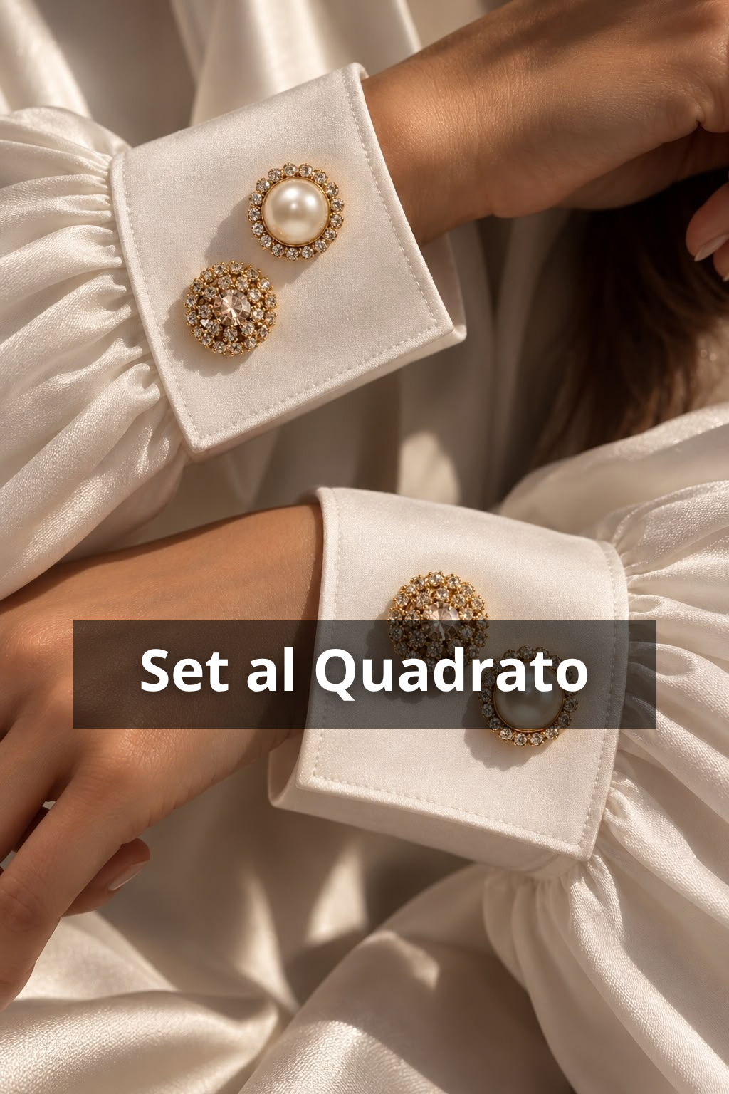 Set al Quadrato | Copribottoni gioiello