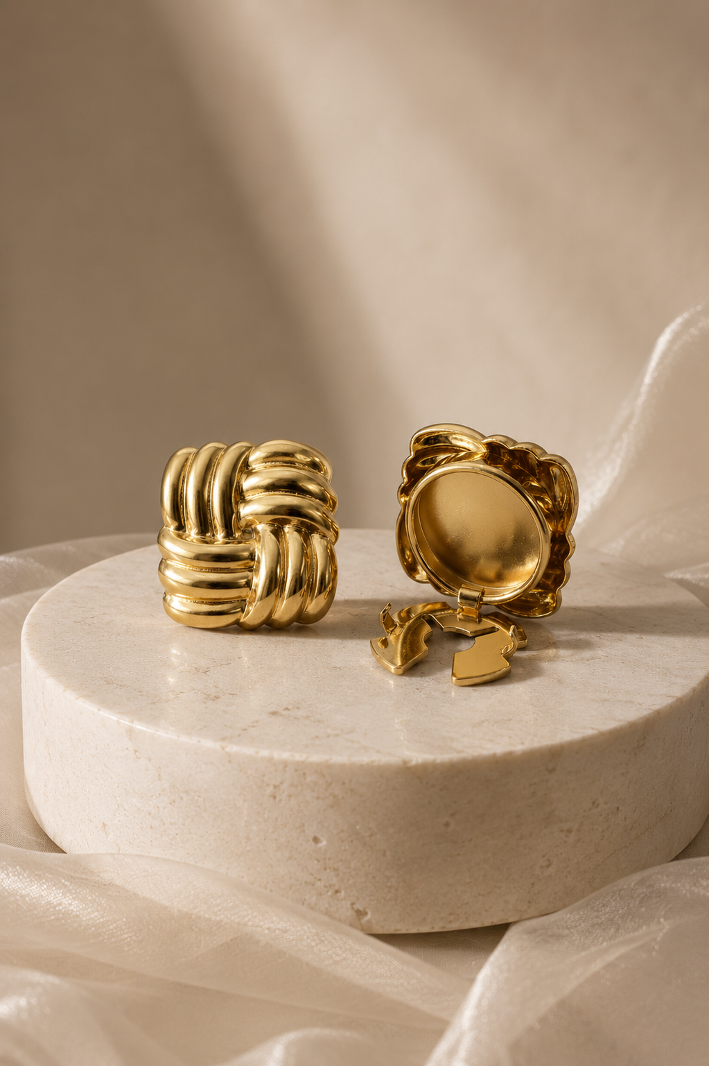 Duo Demetra | Copribottoni gioiello