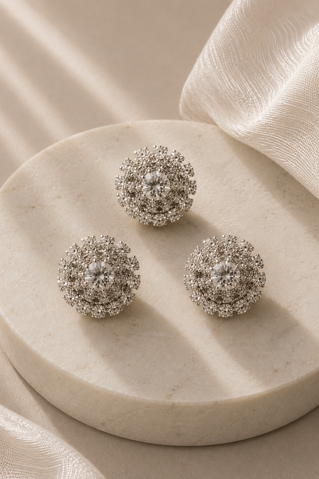 Trio Atena | Copribottoni gioiello
