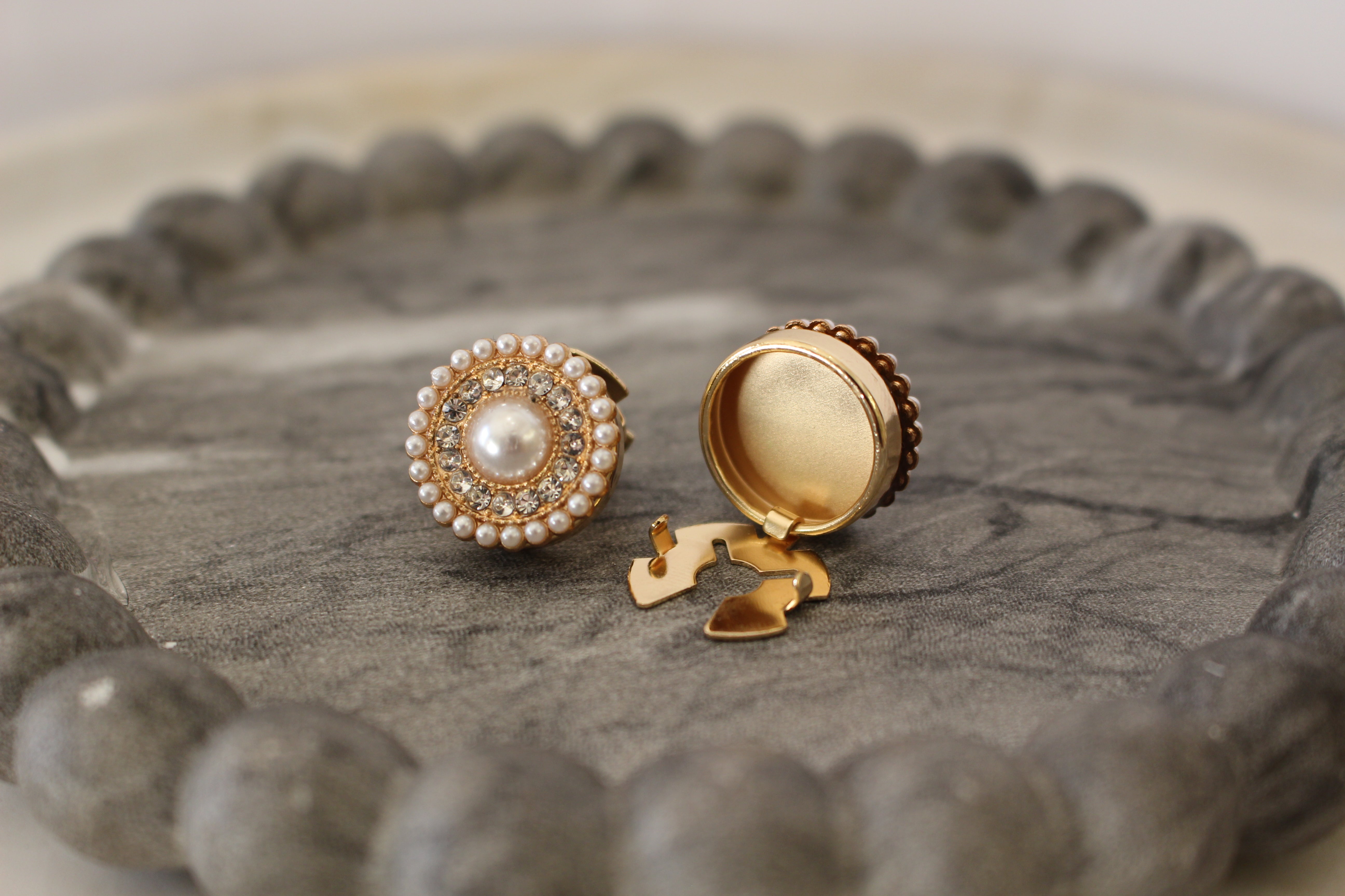 Duo Selene | Copribottoni gioiello